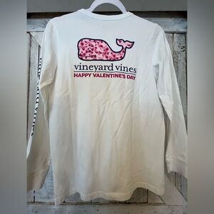 Vineyard Vines Girls Valentines Long Sleeve Pocket T Shirt Size Large (14) NWT